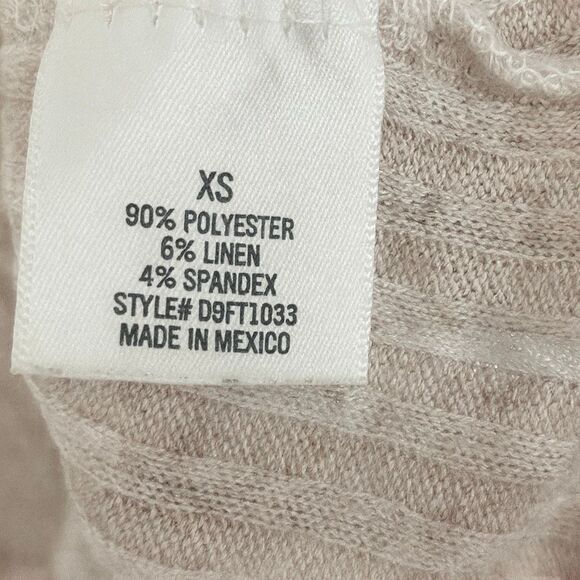 Alya SZ XS ribbed tie front button front t-shirt - Picture 5 of 5